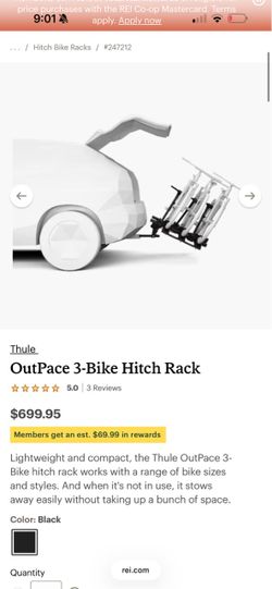 Thule OutPace 3-Bike Hitch Rack