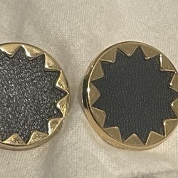 House of Harlow 1960 Starbursts gold-tone button stud earrings.