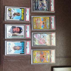 PSA Graded Pokemon And baseball Cards