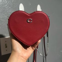 Coach heart bag 