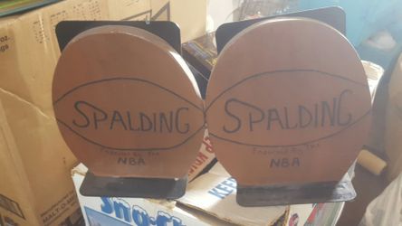 Basketball style bookends.