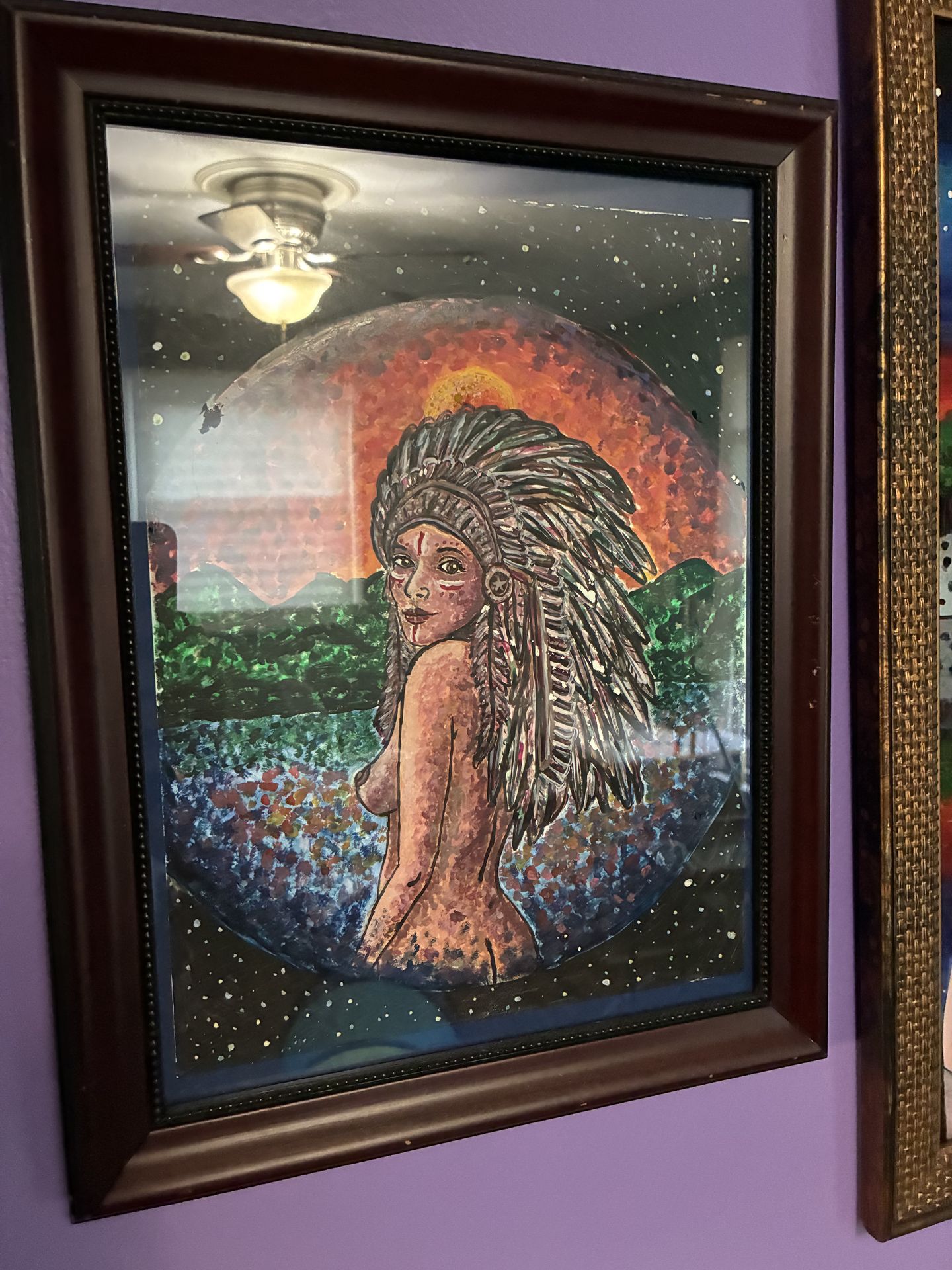 The Woman in the Headdress- an original painting