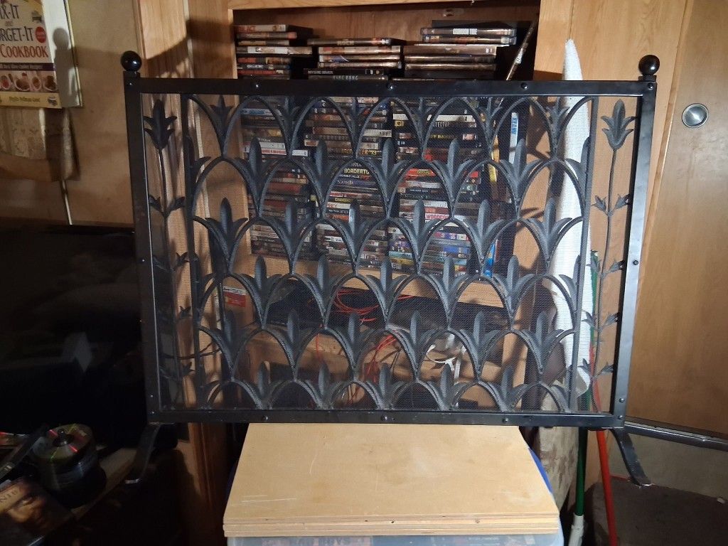 Cast Iron Fireplace Screen