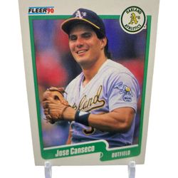 1990 Fleer Baseball Jose Canseco #3
