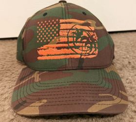 USA Camo Snapback Cap Hat Stars Stripes US Flag Camouflage
