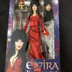 Elvira Mistress of the Dark Red Fright & Blue 6" Clothed Action Figure 
