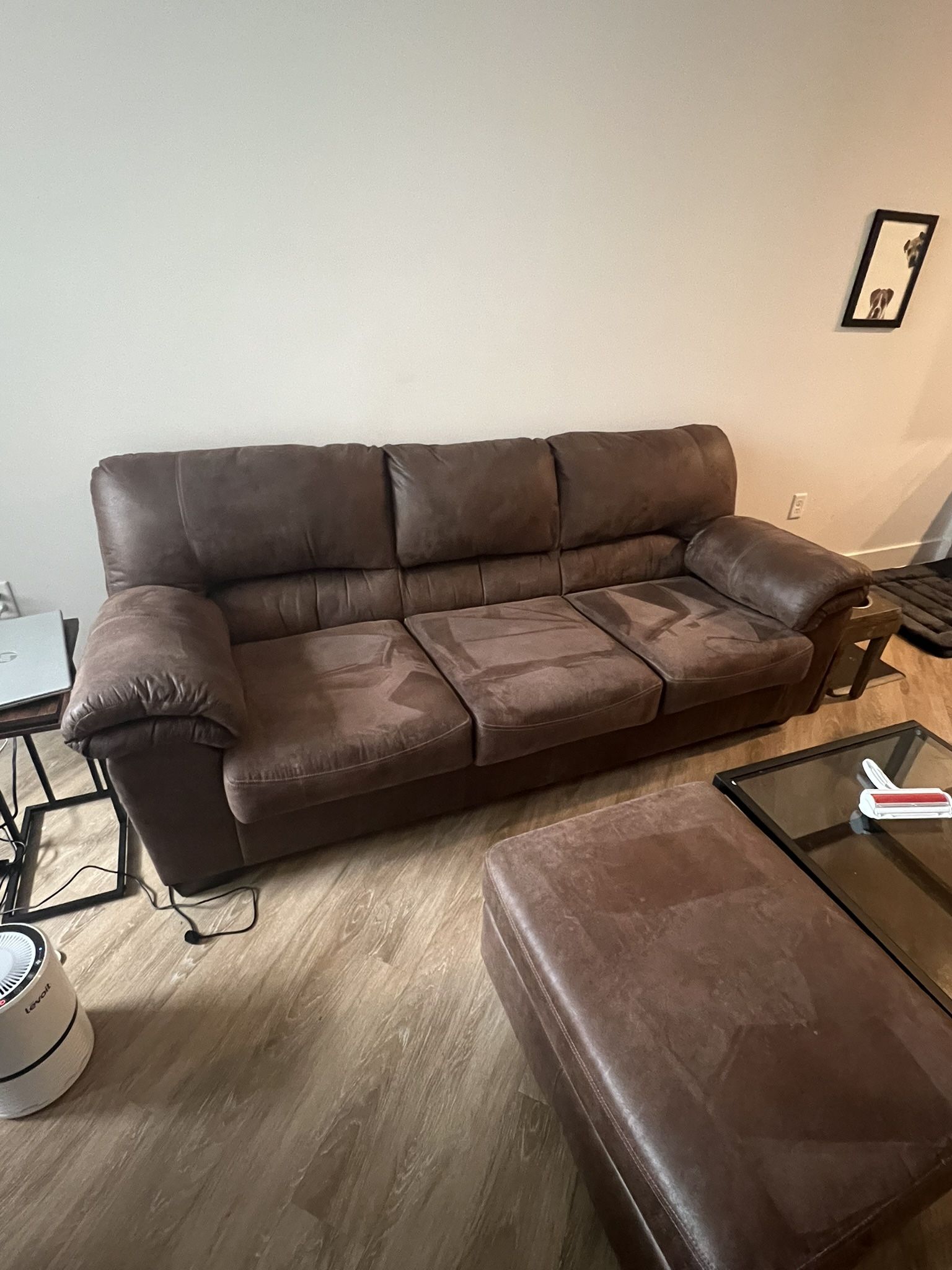 Sofa/recliner And Ottoman 