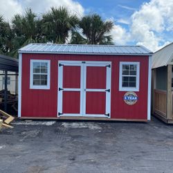 10x16 Side Utility $5245-10% $4720 Plus Tax Cash Or Rent To Own $150 Down $270 Month