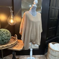 100% Cashmere Poncho (Never Worn)