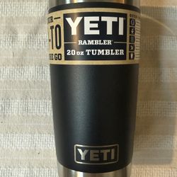 YETI 20oz Rambler Tumbler  Black
