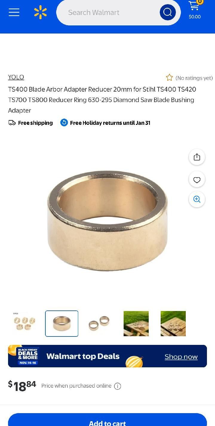 Blade Arbor Reducer Ring 