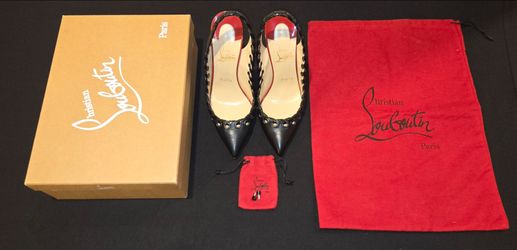 Christian Louboutin Ostri slingbacks
