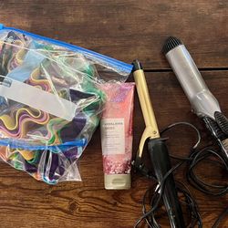 2 Curling Irons, Himalayan Oasis, Heatless Hair Curler