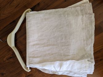 Restoration Hardware Baby & Child Bundle Washed Organic Linen in Flax & More 4 Pieces Total