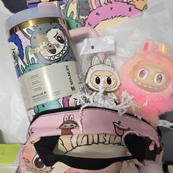 Labubu Gift Set. Loyalty Big Into Energy LABUBU, Labubu STANLEY, Labubu Lunch Bag, Labubu Keychain, Labubu Phone Mirror