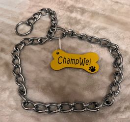 Metal Dog Slip Collar Chain, 25 Inches Long & 27 Inches Long