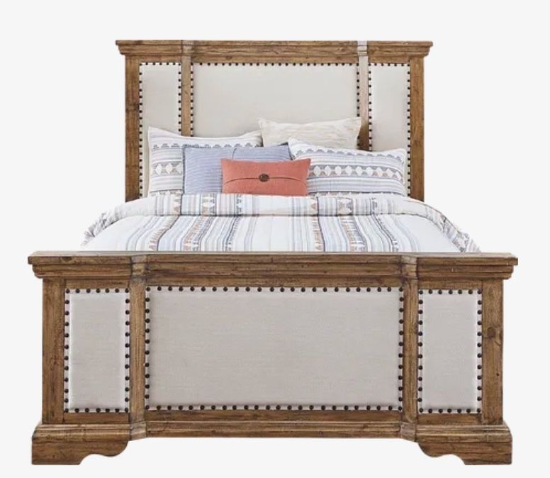 Canyon City Camel 3 Pc King Upholstered Bed