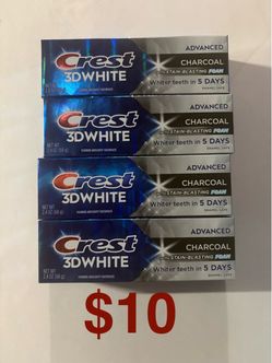 Crest 3D White Advanced Charcoal Toothpaste 4-Pack