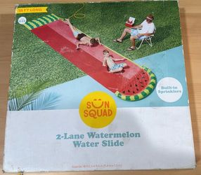 2 lane Watermelon Water Slide Sun Squad™ / 18ft long
