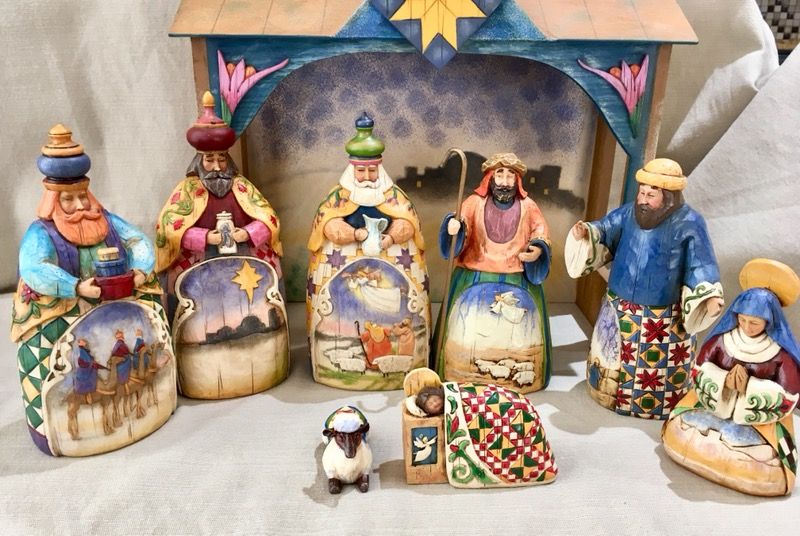 2003 Enesco Heartwood Creek Jim Shore Christmas Large Nativity Set