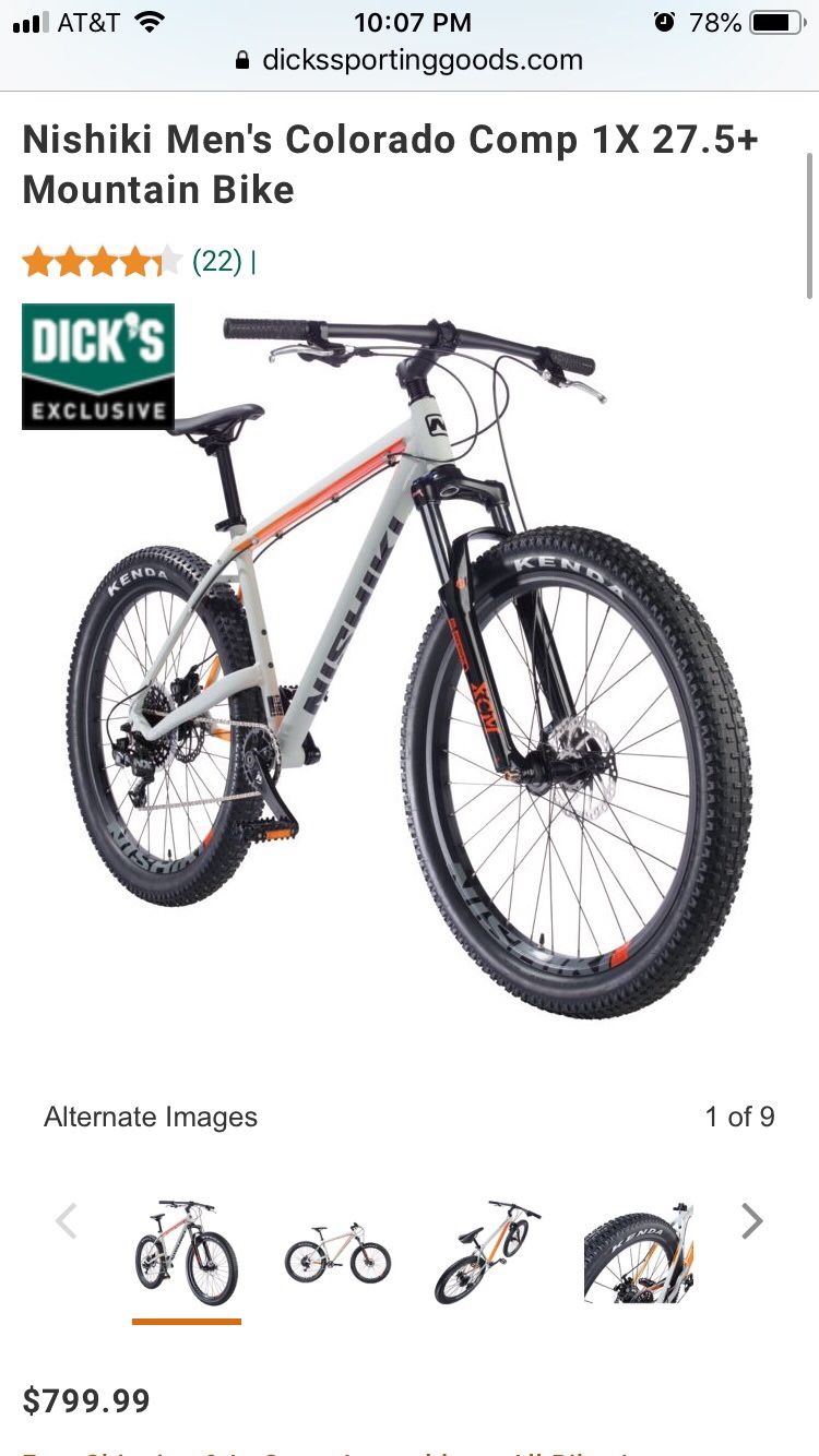 New Nishiki Colorado Comp 27.5 Mountain Bike 800 at Dicks. for Sale in Joliet IL OfferUp