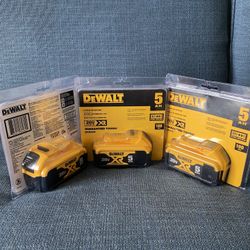 DEWALT BATTERIES  DRILL  5.0 A H ( $ 65 EACH )