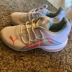 Girls Size 1 Puma Sneakers