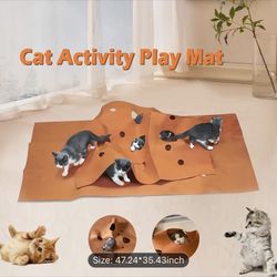 Kittens Cat Play Mat And cat Ball cardboard Toy 