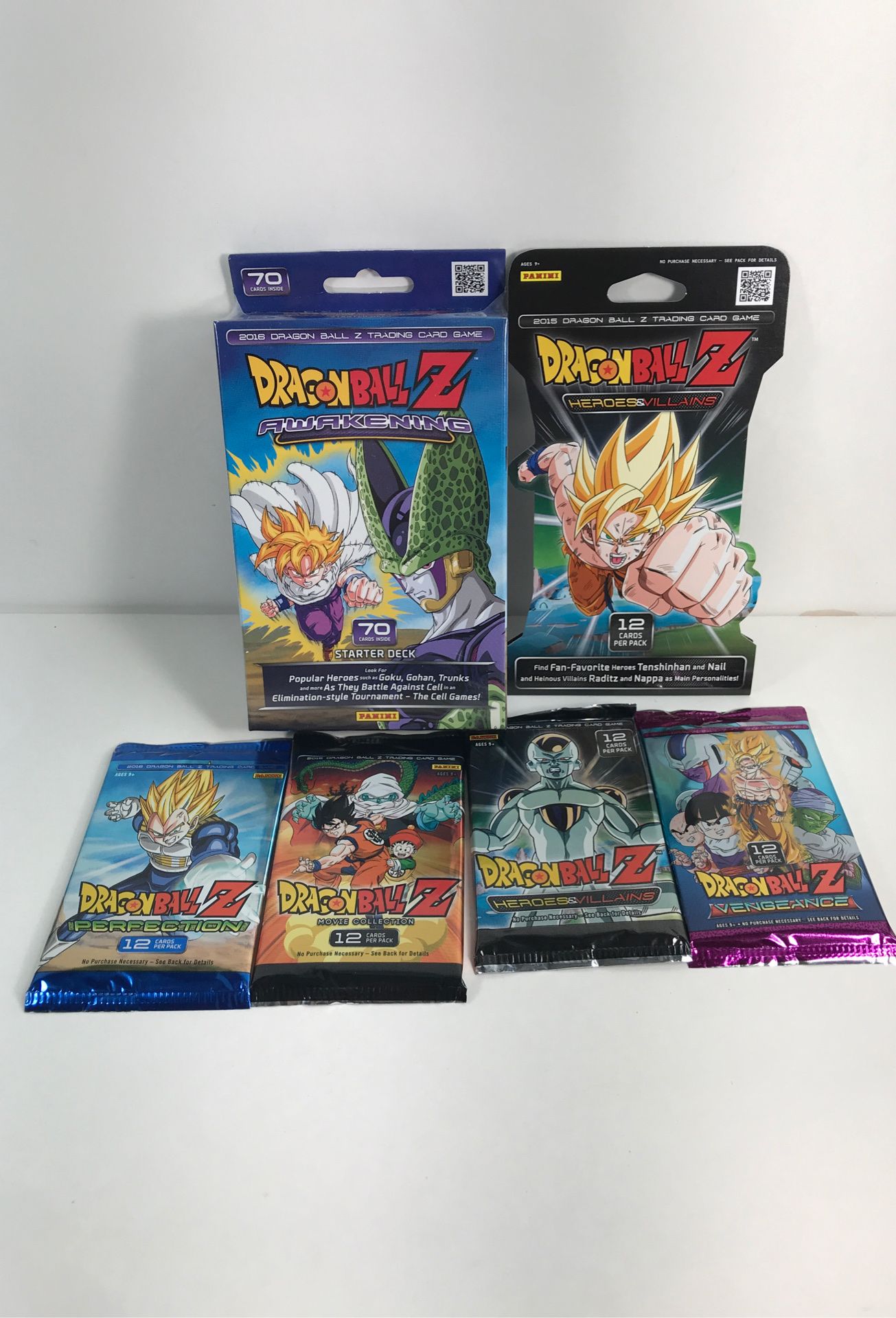 Sealed DBZ deck and booster pack lot dragonball z cards