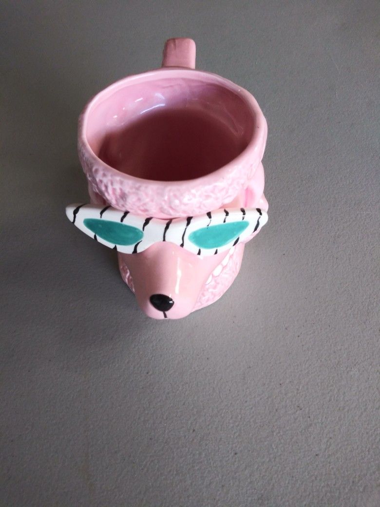 Vintage "Vandor" Pink Poodle Mug