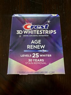 Crest 3D WhiteStrips Age Renew Levels 25 Whiter