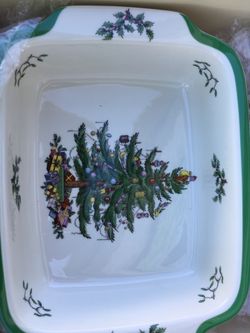 Spode Christmas tree rectangular dish 12x9.5