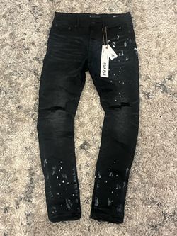 Purple Brand Black Distressed Jeans Size 29