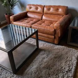 Modern Glass & Metal Living Room Table Set – 4 Pieces – FREE LOCAL DELIVERY!