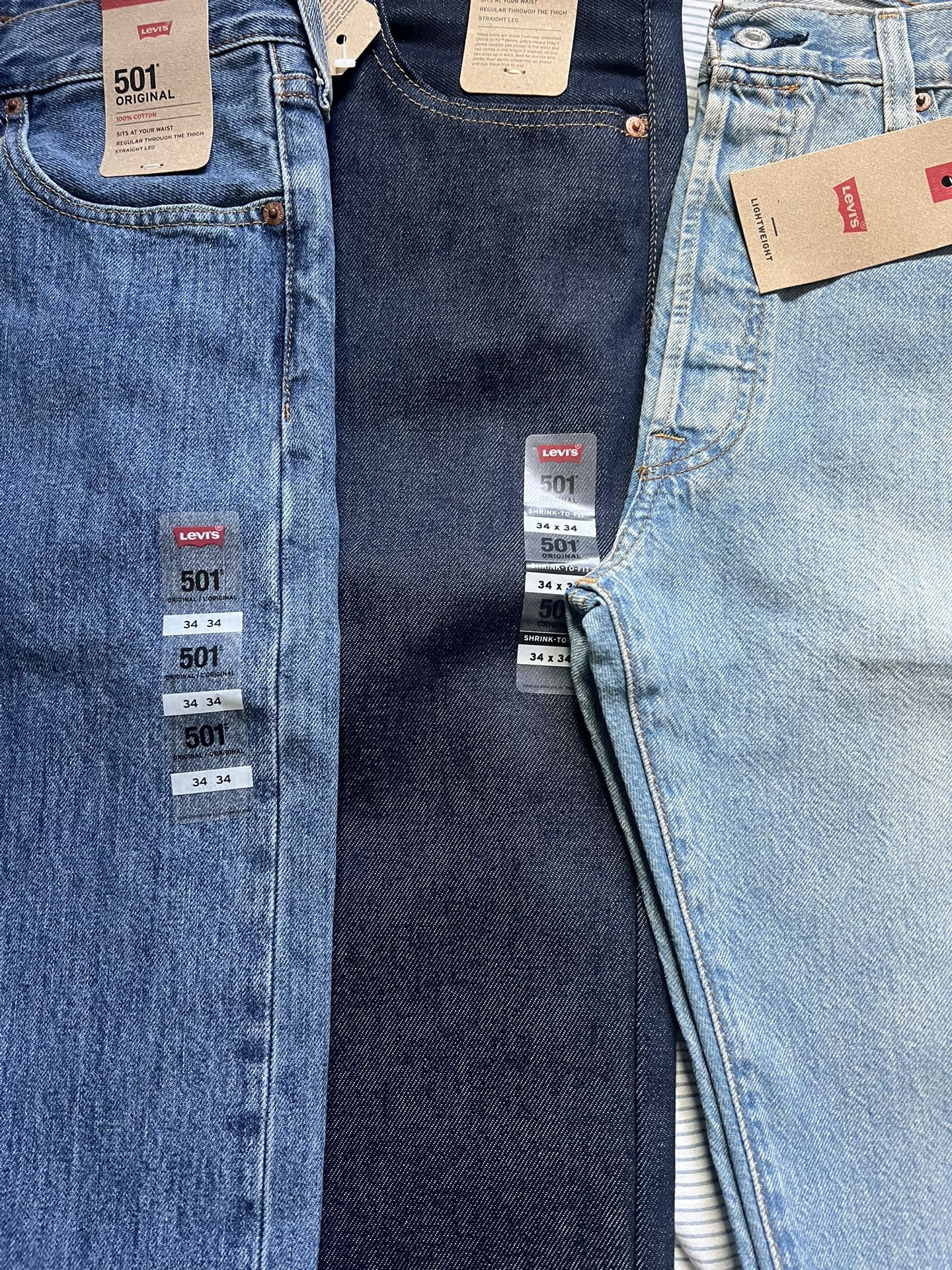 Mens Levi’s 501 Jeans Sz 34x34
