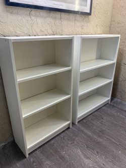 Pair Of White Office Storage - Adjustable Shelves Office Storage - Local Delivery for a Fee  - See My Items😃