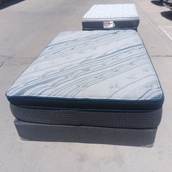 Full Pillowtop Mattress And Box Spring