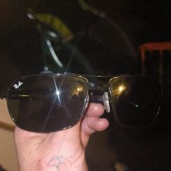 Ray Ban Shiny Black UV PROTECTION G-15 Green Lens Sunglass RB3492 002