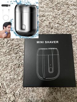 Mini Dual-Head Electric Shaver – USB Rechargeable, Waterproof, Compact (Silver)
