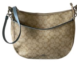COACH Elle Hobo In Signature Canvas Bag