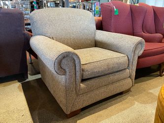 LA-Z-BOY Grey Rolled Arm Armchair