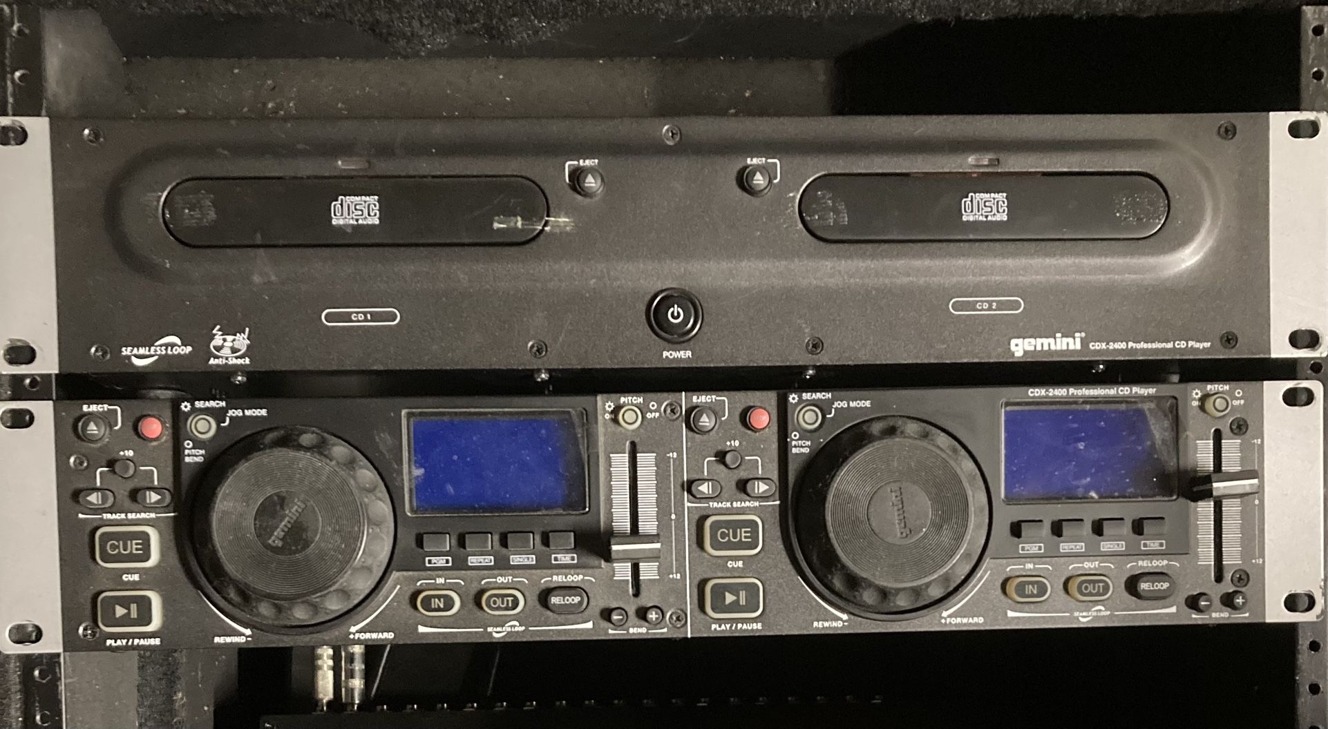 GEMINI CDX-2400 Rackmount Dual CD Player