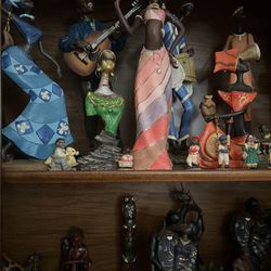 African Artifacts, Statues, Jesus In The Manger, Musicians Etc