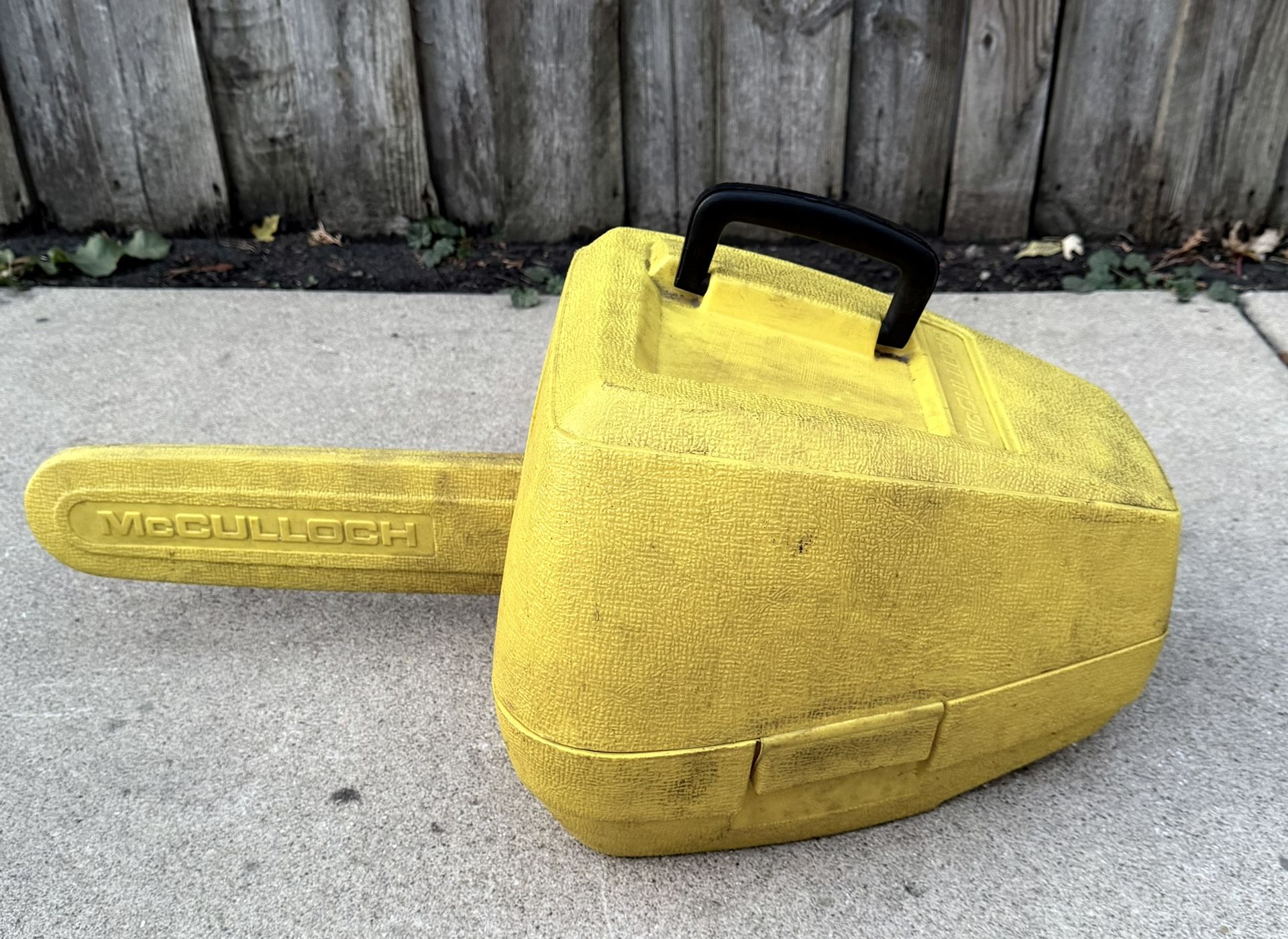 McCulloch #10 chainsaw, works well, cash only