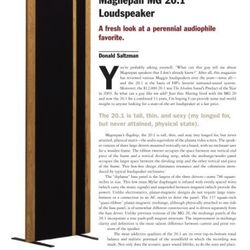 Magnepan 20.1 in Oak with black cloth