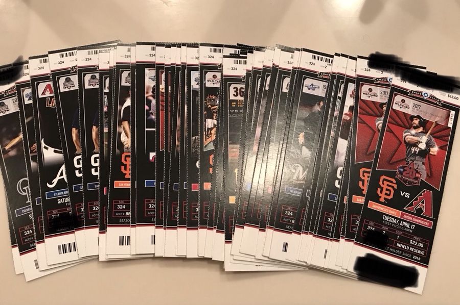 Arizona Diamondbacks tickets available from season ticket holder.