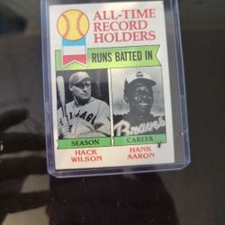 Topps 1979 Hank Aaron / Hack Wilson Baseball