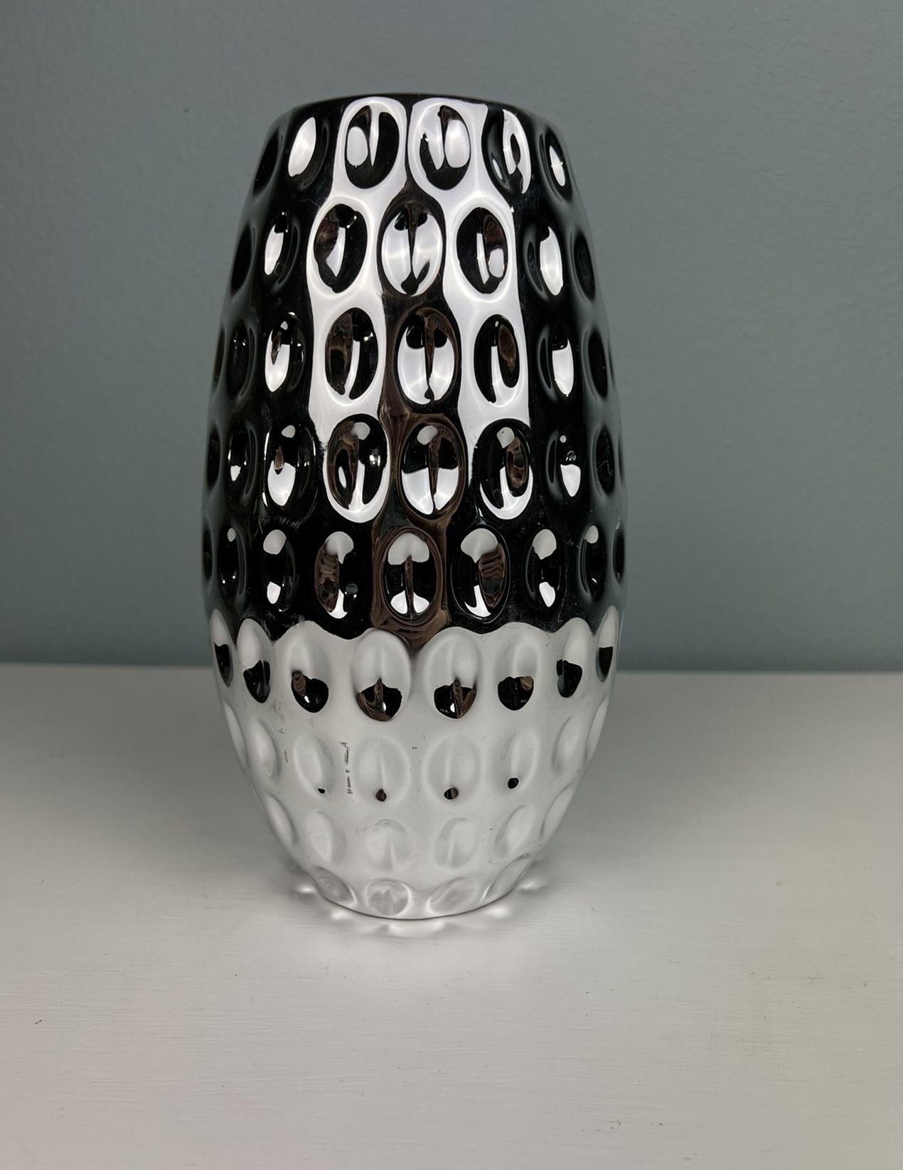 Mirror Glazed Narrow Ceramic Vase