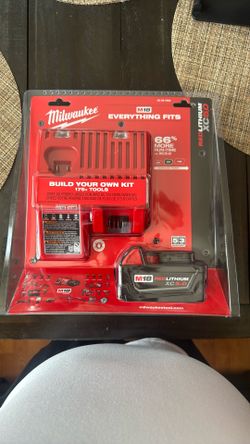 Milwaukee M18 Xc5.0 Battery And Charger 49-59-1850