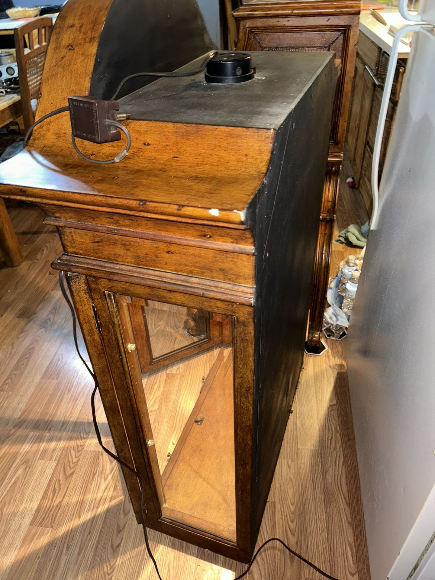 English Secretary, Desk And Hutch